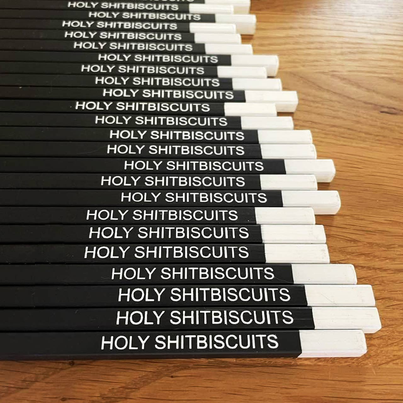 Single Sweary Pencils - Holy Shitbiscuits SUPER SECONDS