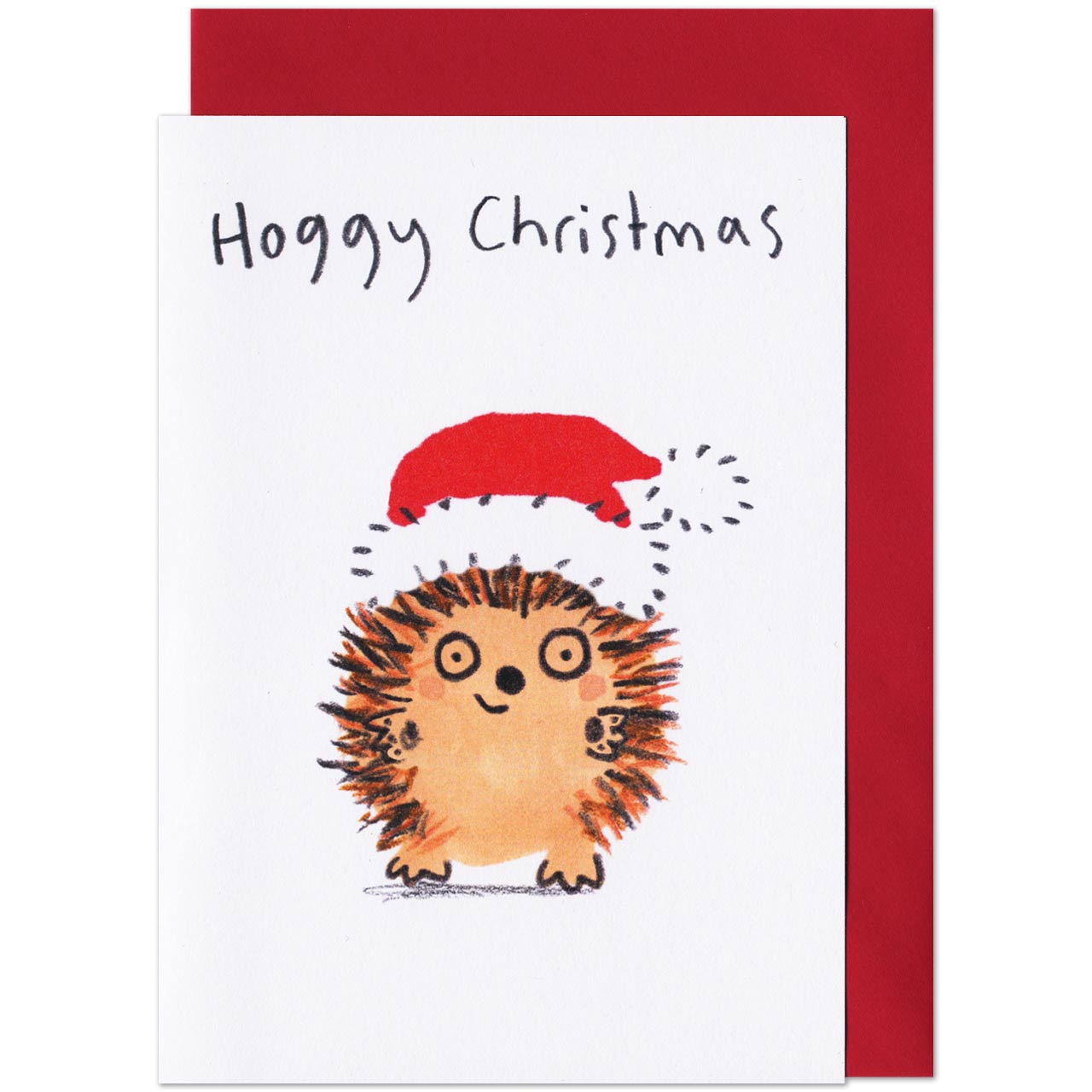 Hoggy Christmas Card
