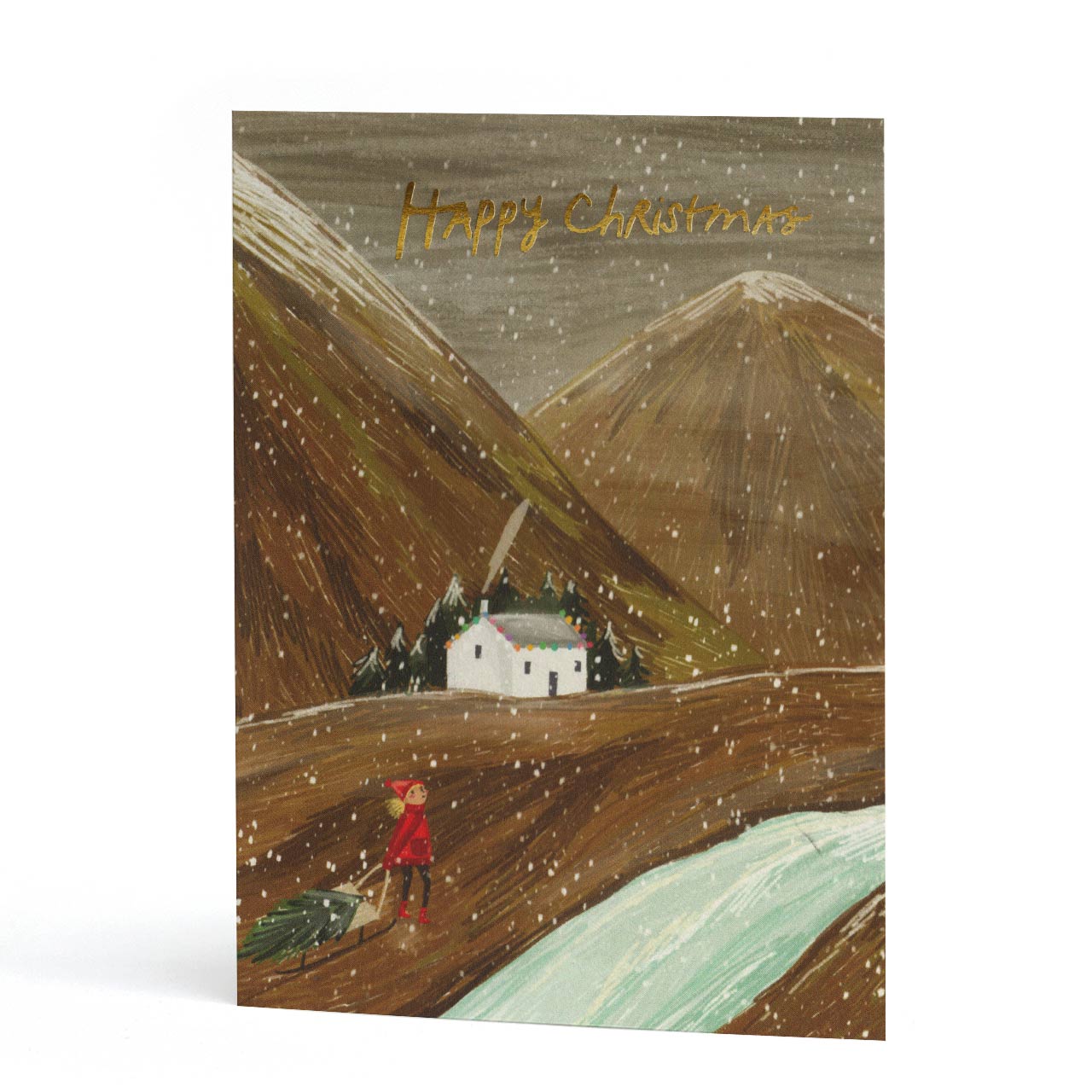 Bothy Christmas Gold Foil Card