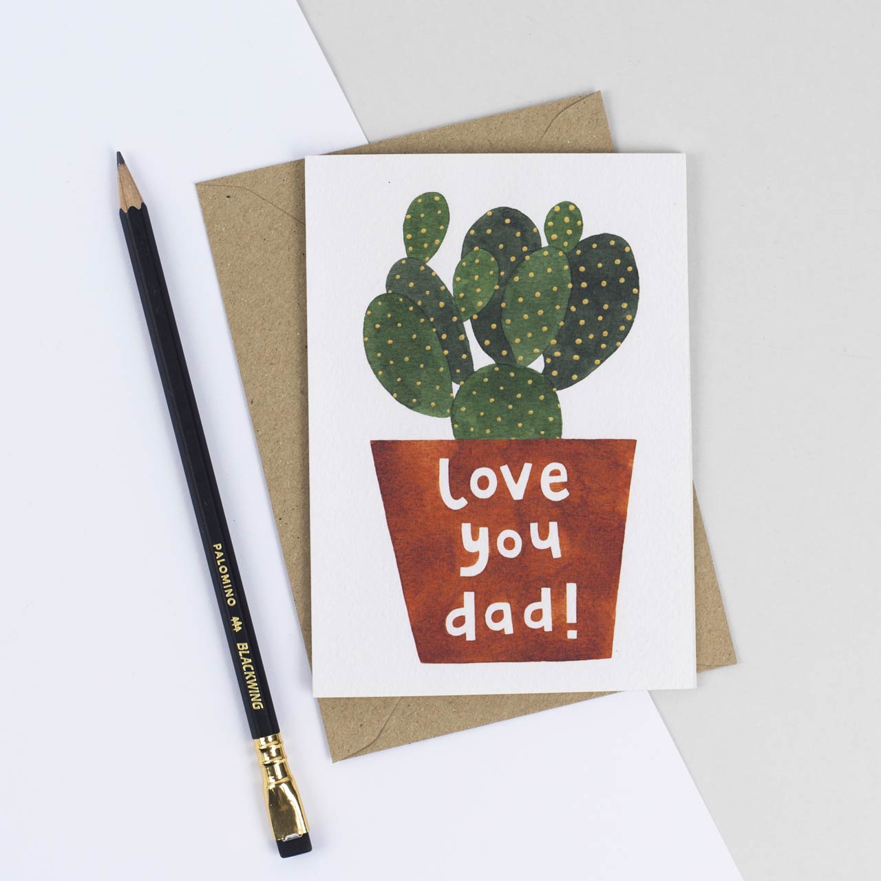 Love You Dad Cactus Card