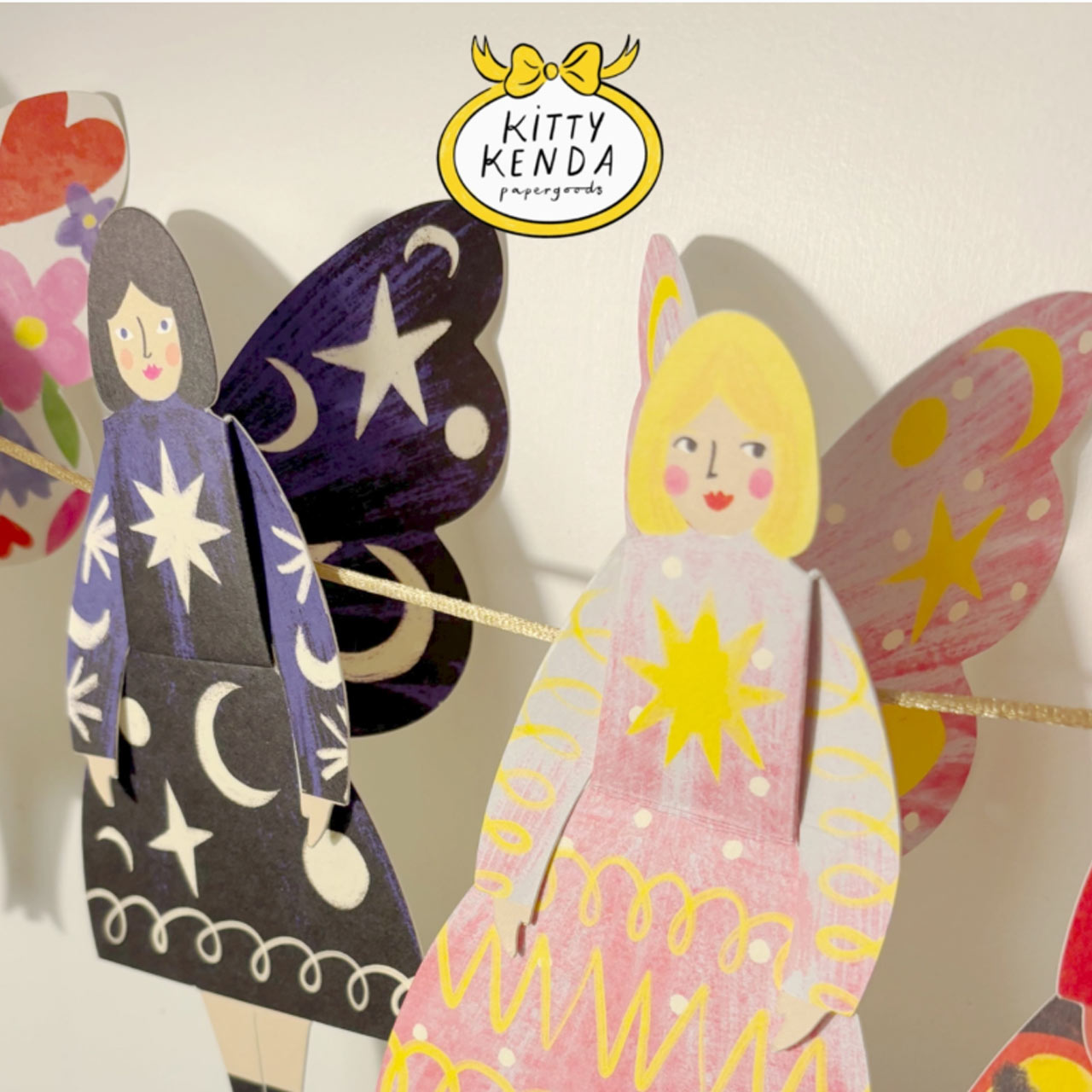 Peacock Butterfly Woman Sitting Greeting Card