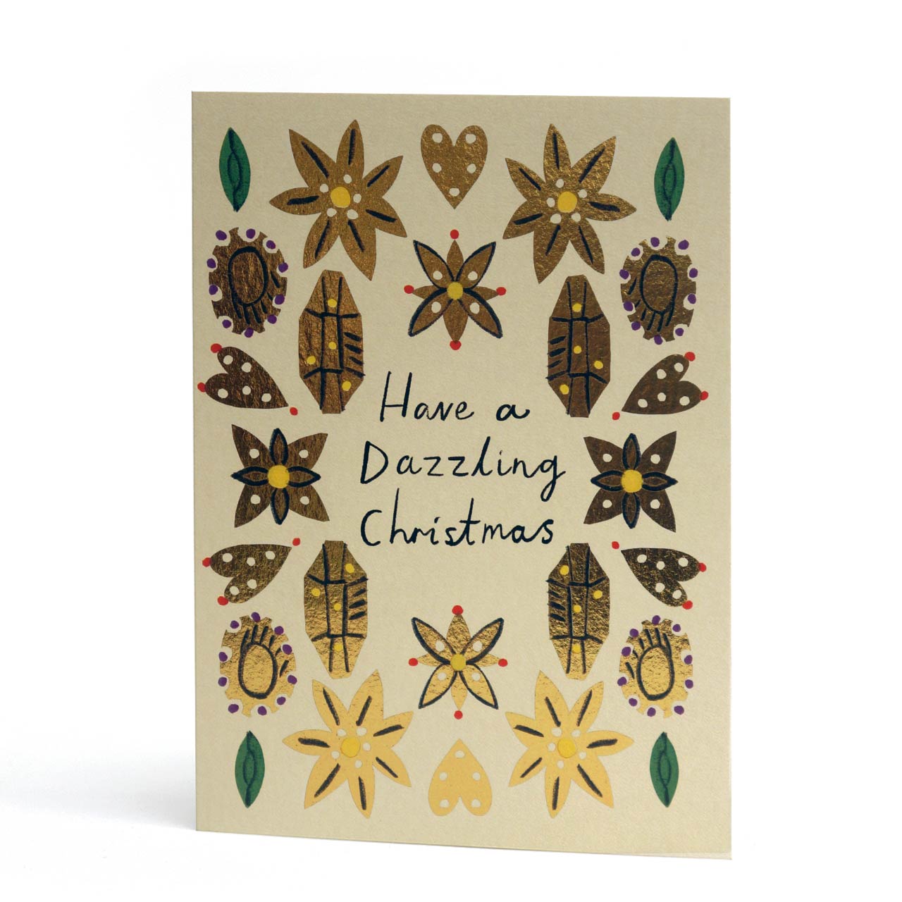 Dazzling Christmas Gold Foil Card