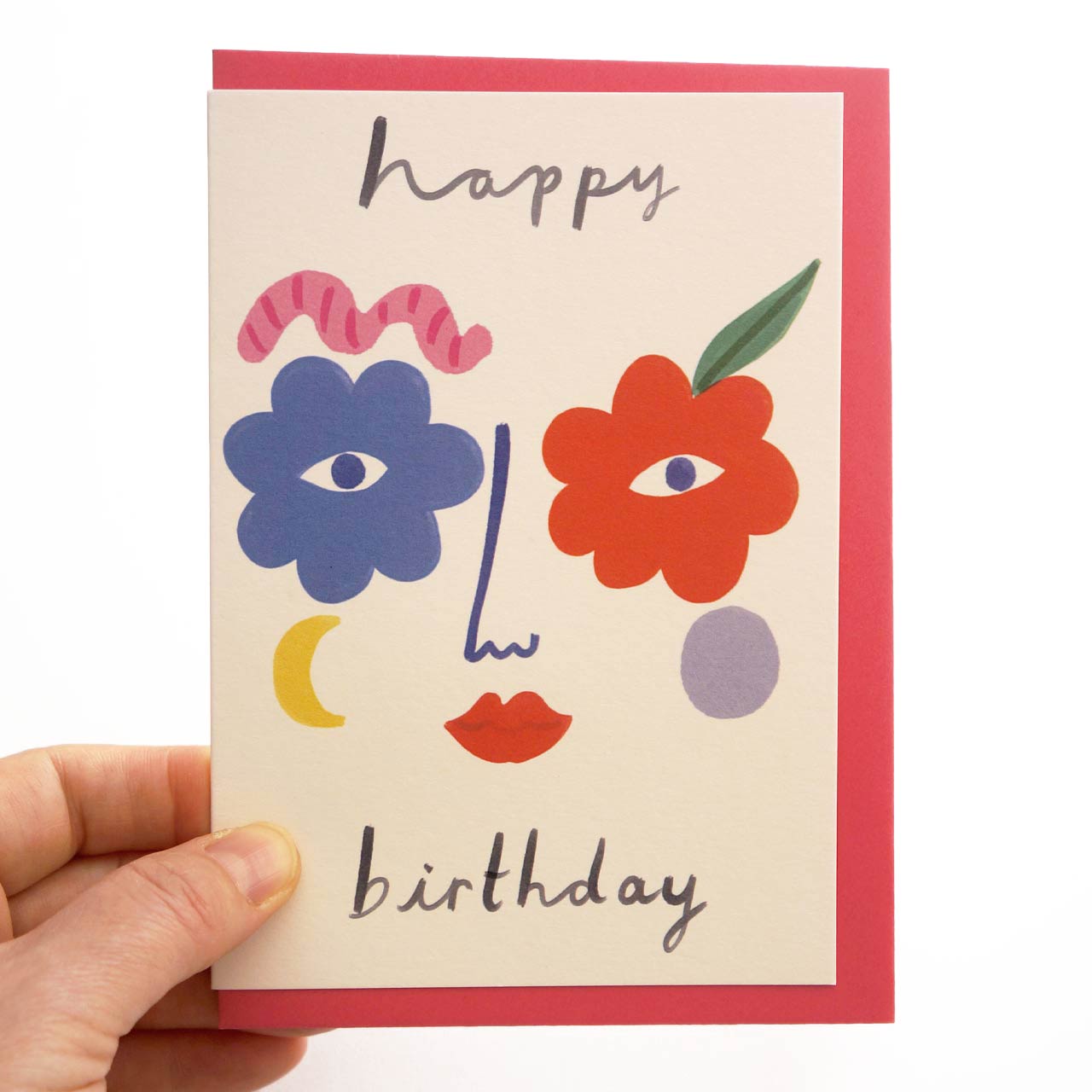 Floral Birthday Card | Flower Face
