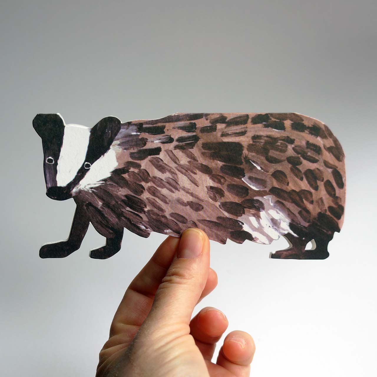 Badger Die Cut Card