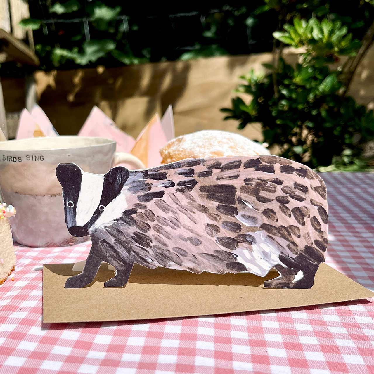 Badger Die Cut Card