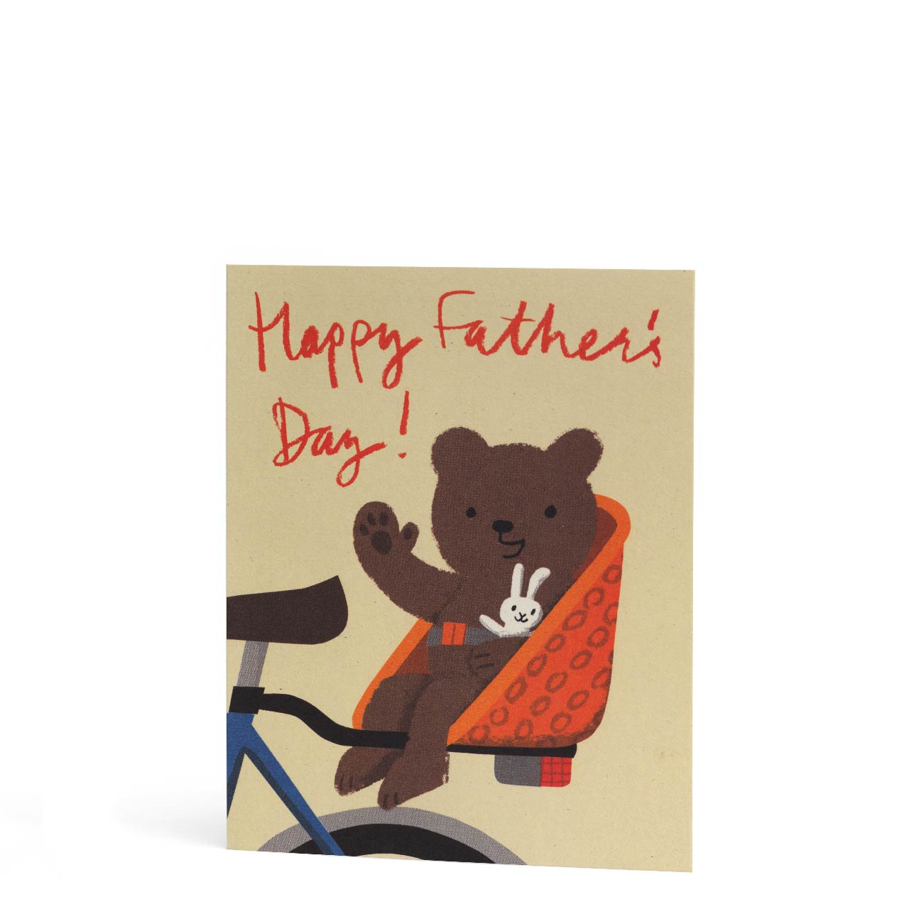 Happy Father's Day Bear Seat Mini Greeting Card