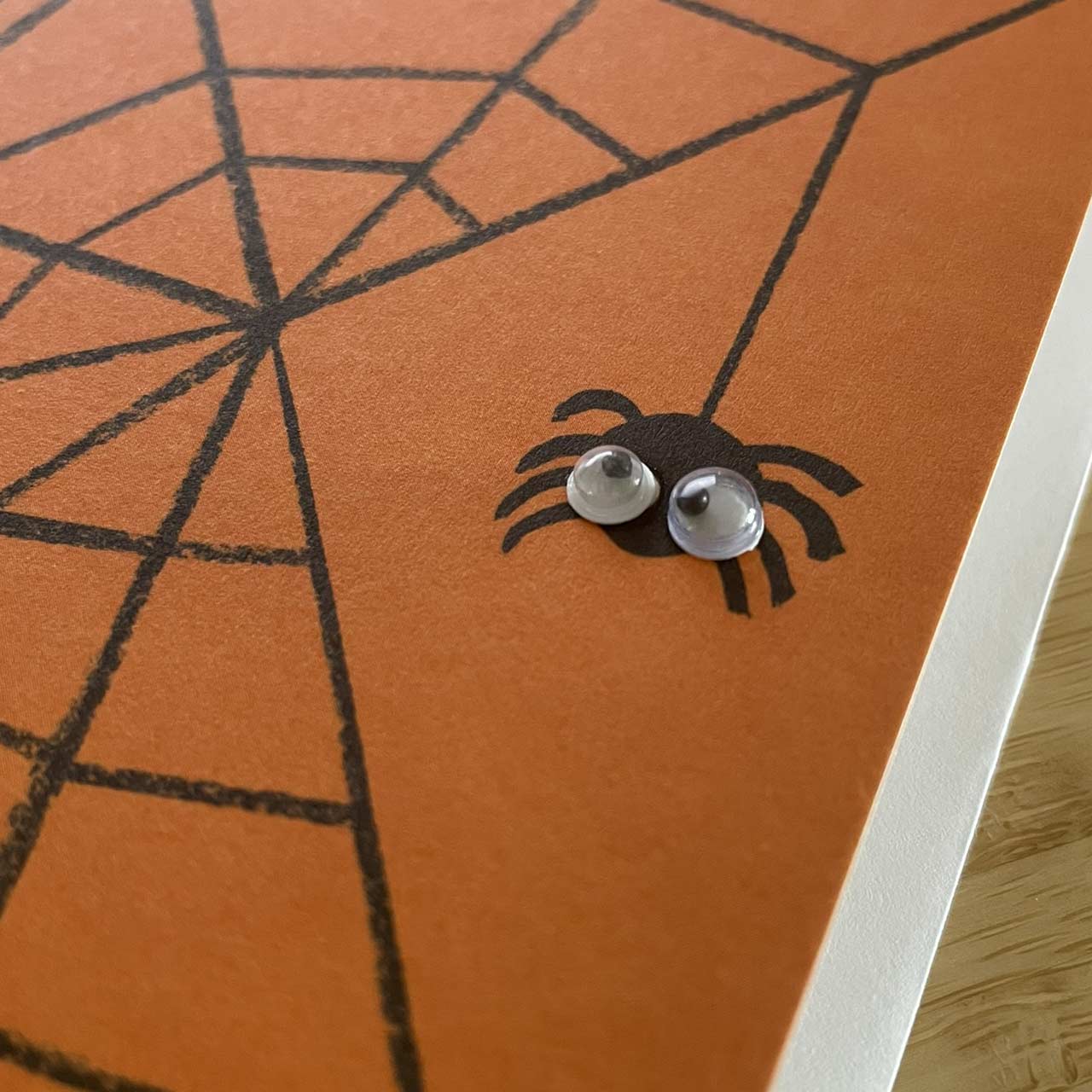 Spider Googly Eyes Mini Card