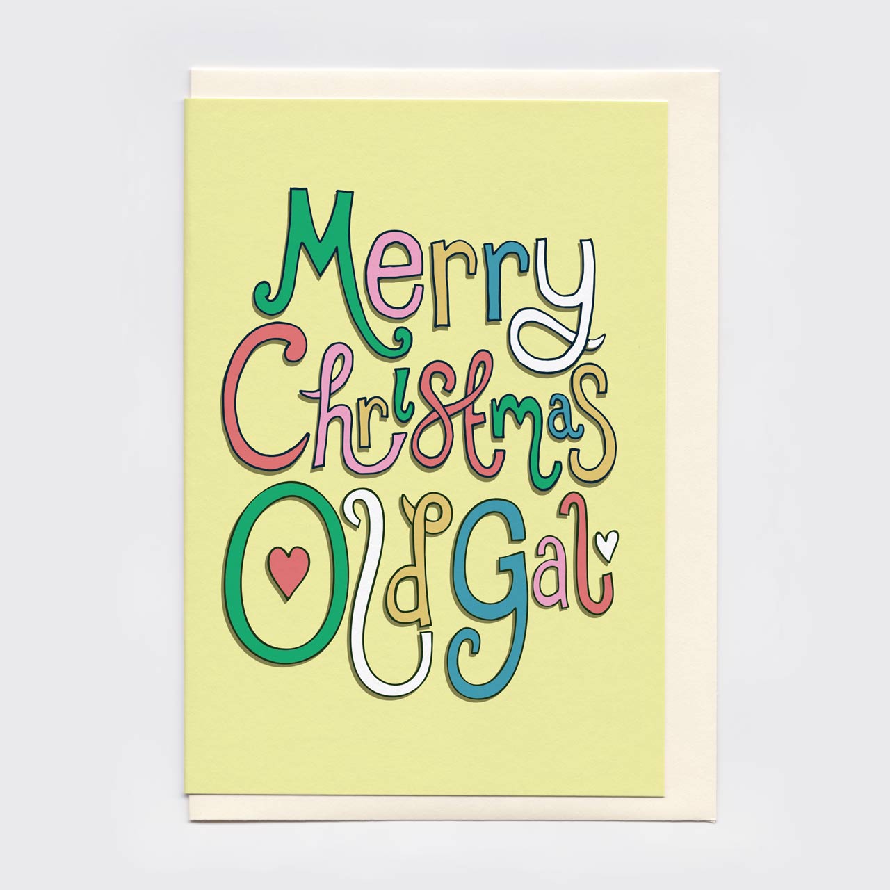 Old Gal Merry Christmas Multicoloured Card