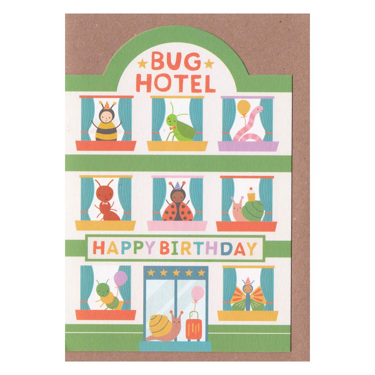 Bug Hotel Birthday Card