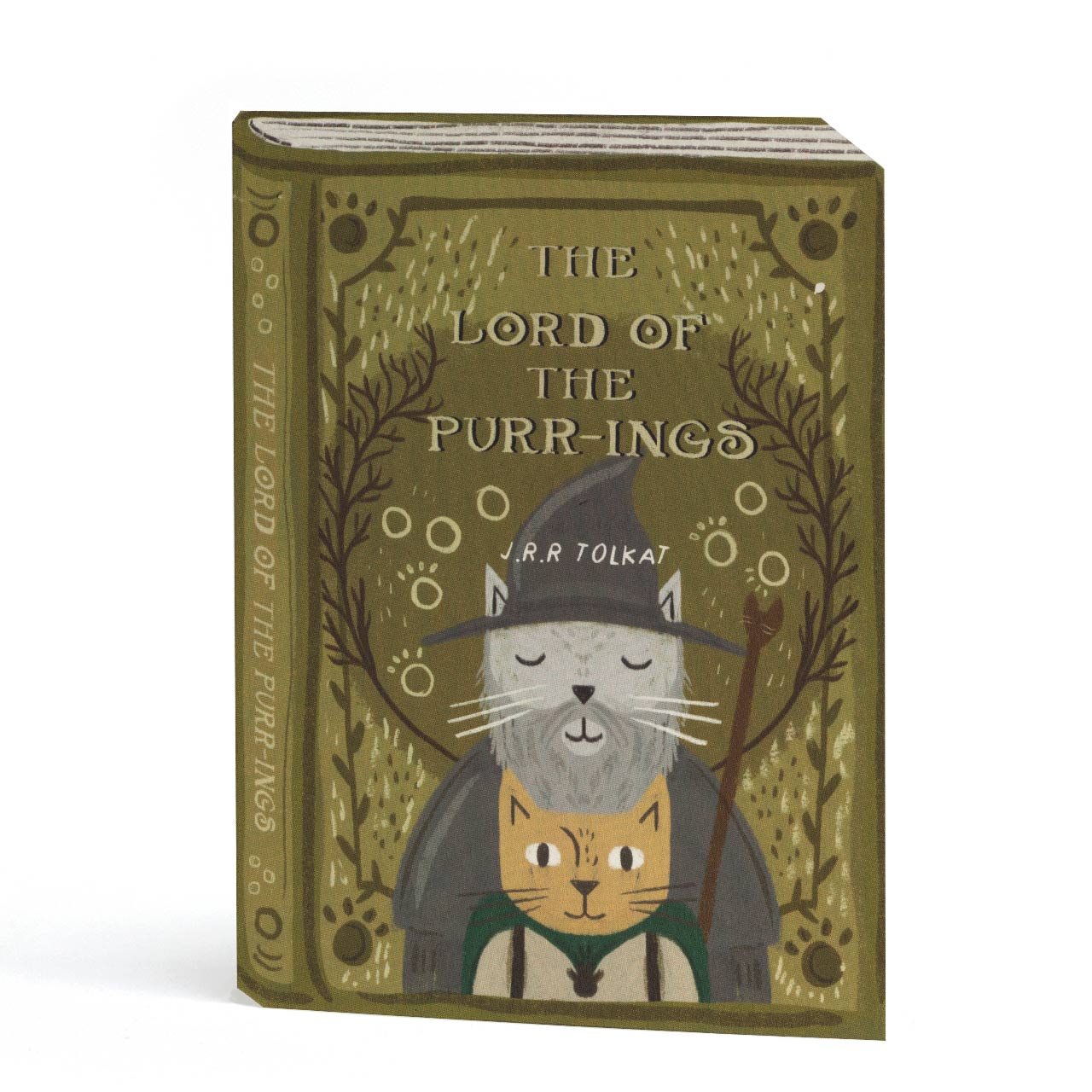 The Lord of the Purr-ings Cat Book Card