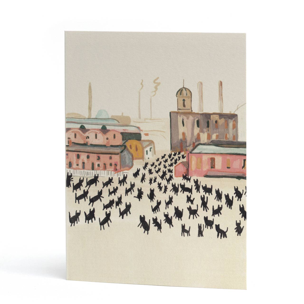 Meowry Cats at Work Greeting Card