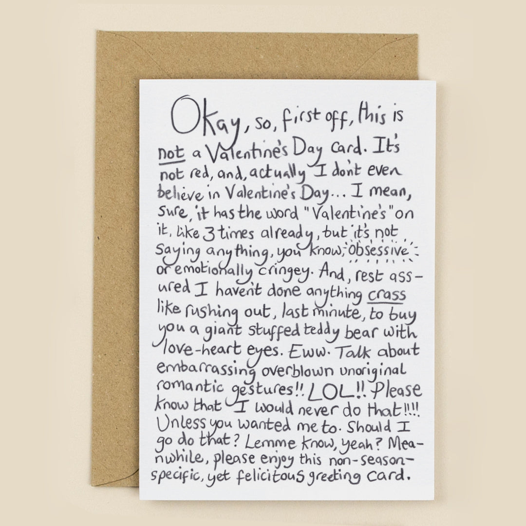 Not A Valentine's Day Card