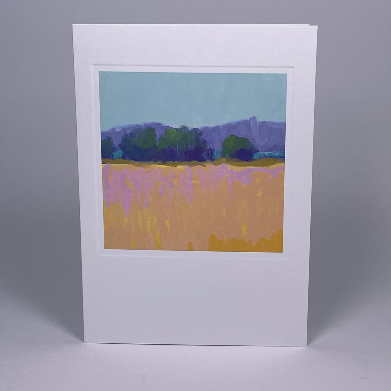 Yellow Landscape Embossed Art Card - SAMPLES SALE