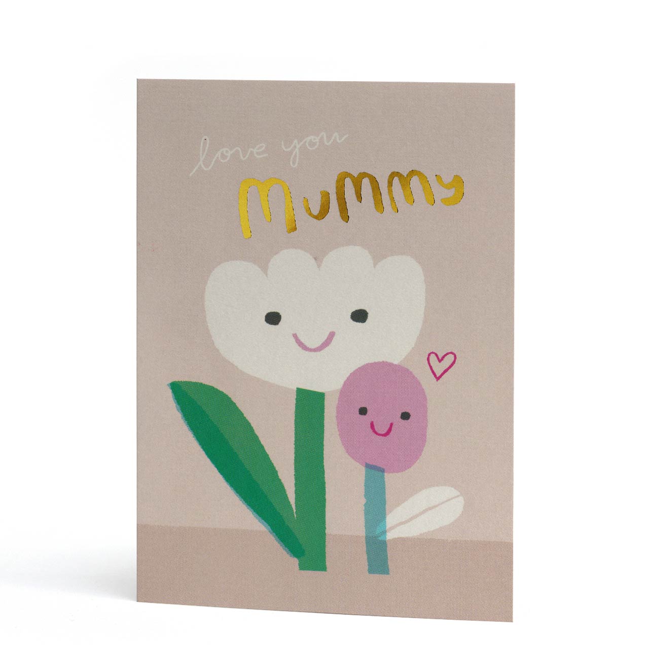 Love You Mummy Gold Foil Card