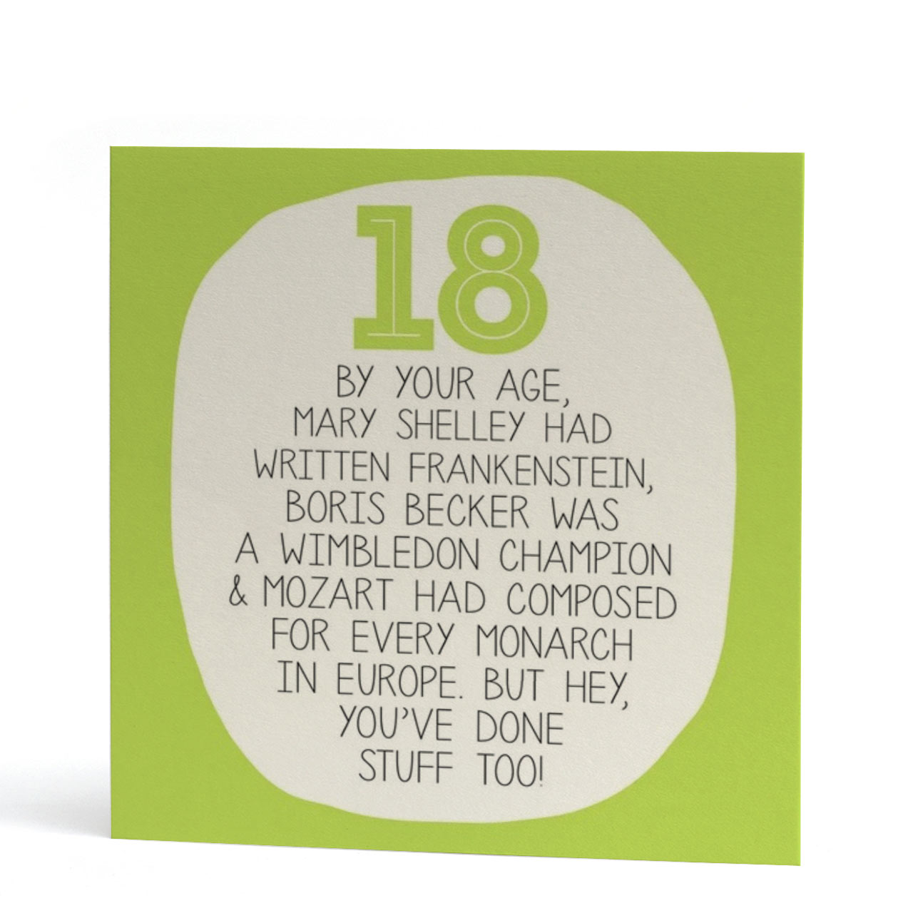 Age 18 Achievements Birthday Card