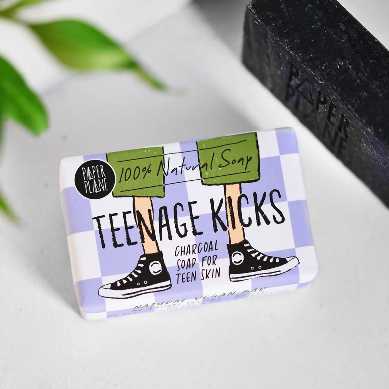 Teenage Kicks Natural Vegan Charcoal Soap