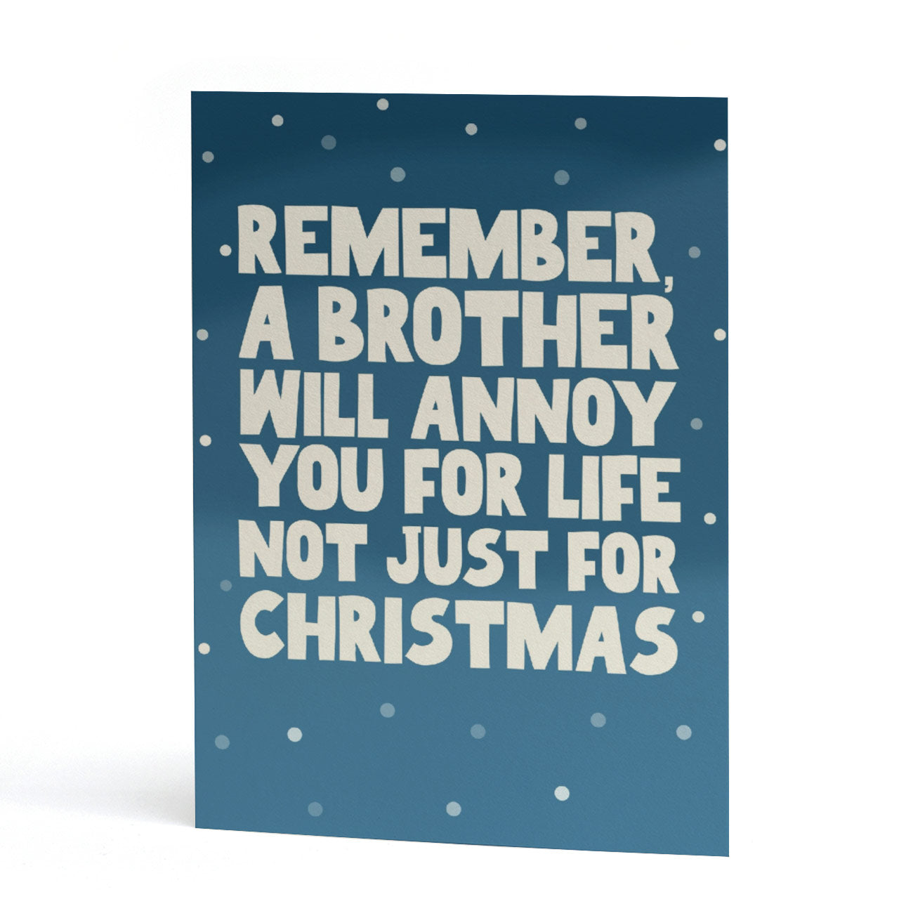 Brother for Life Christmas Card