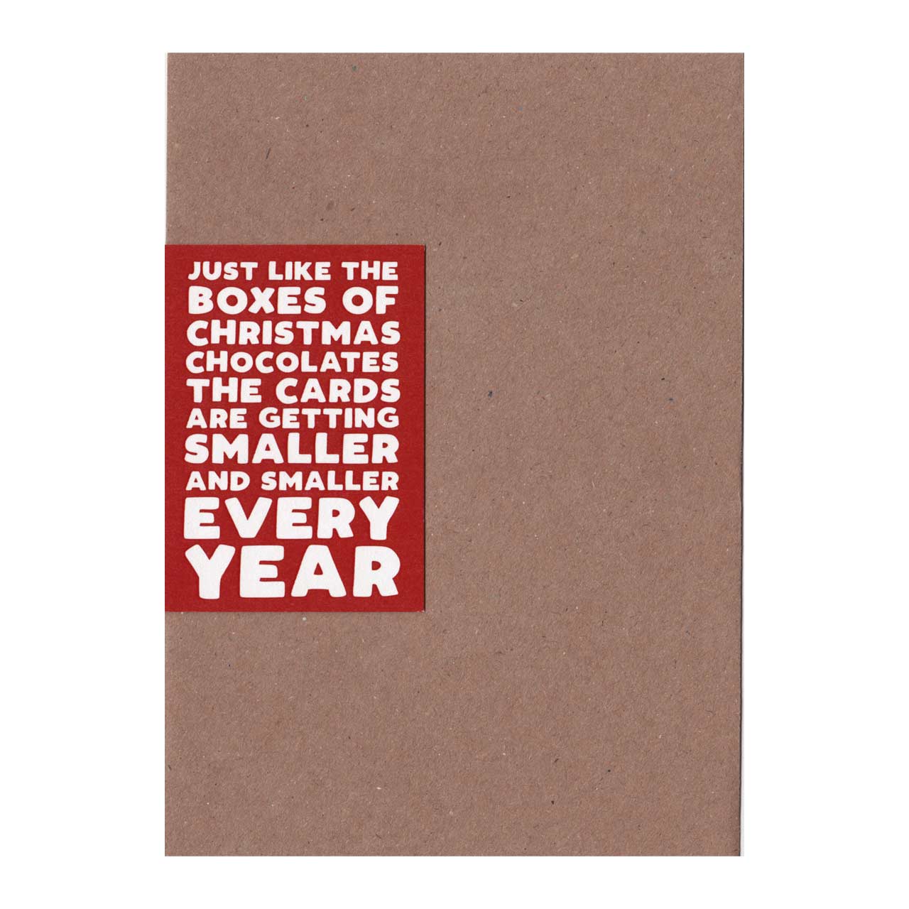 Shrinkflation Christmas Card