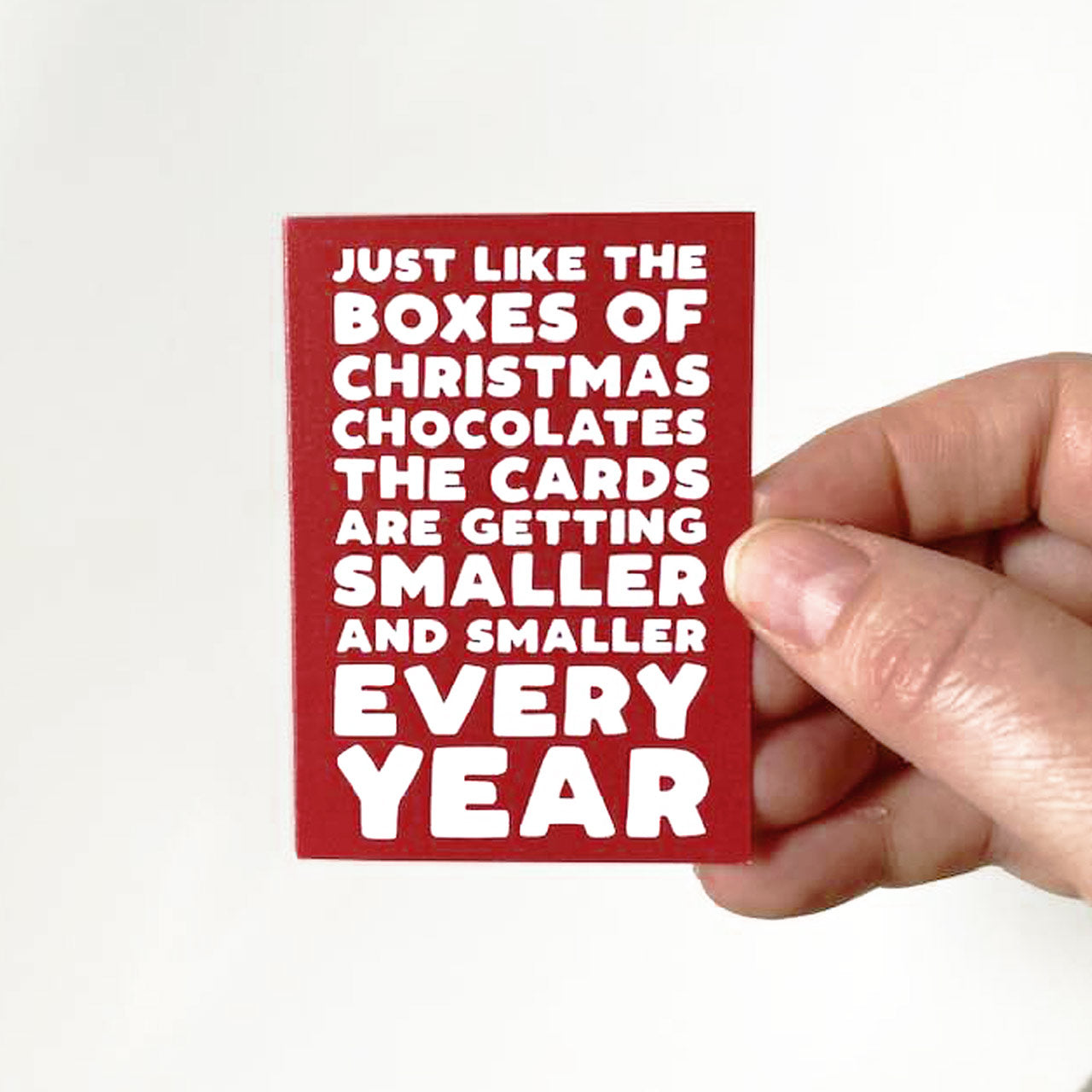 Shrinkflation Christmas Card