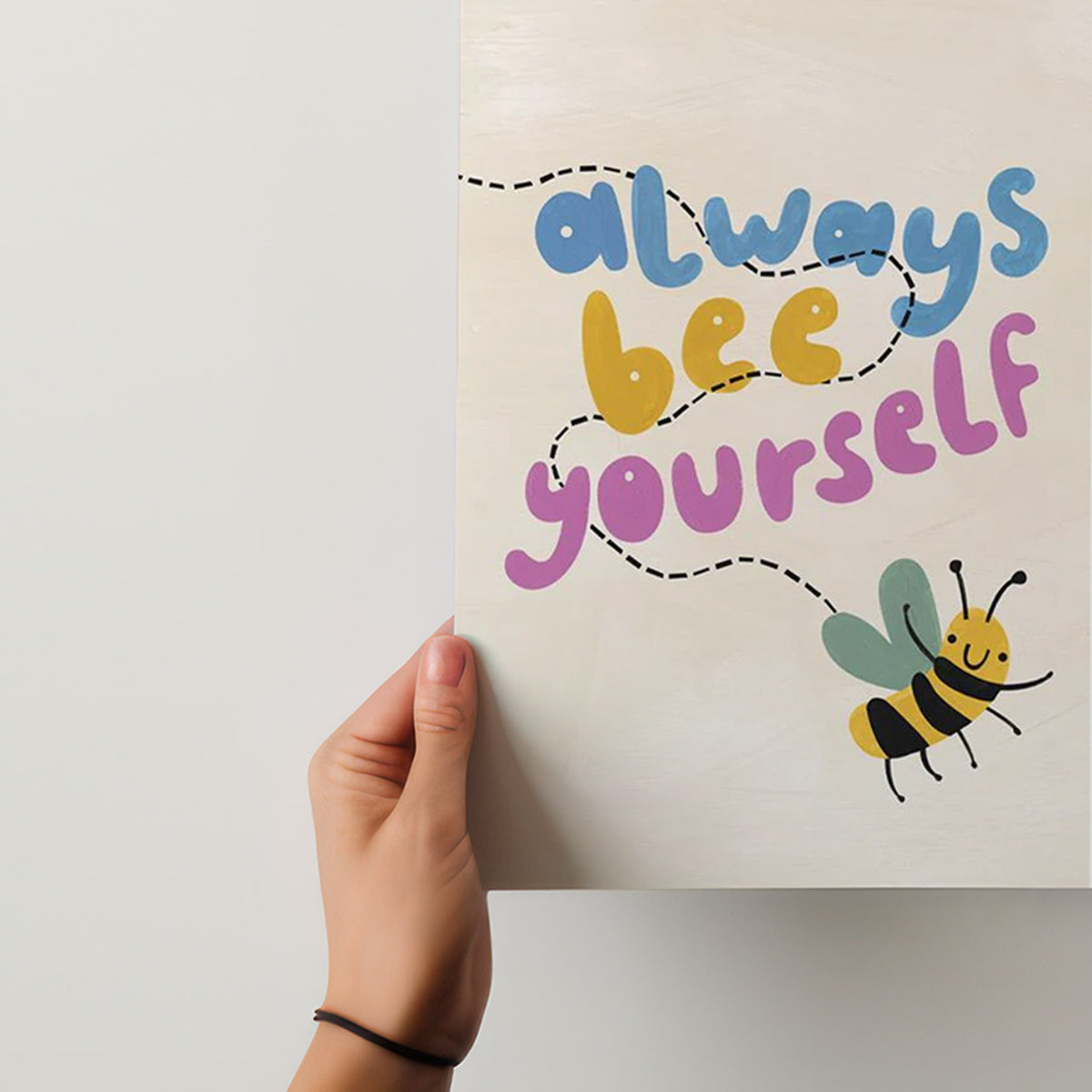 Always Bee Yourself A4 Art Print The Curious Pancake