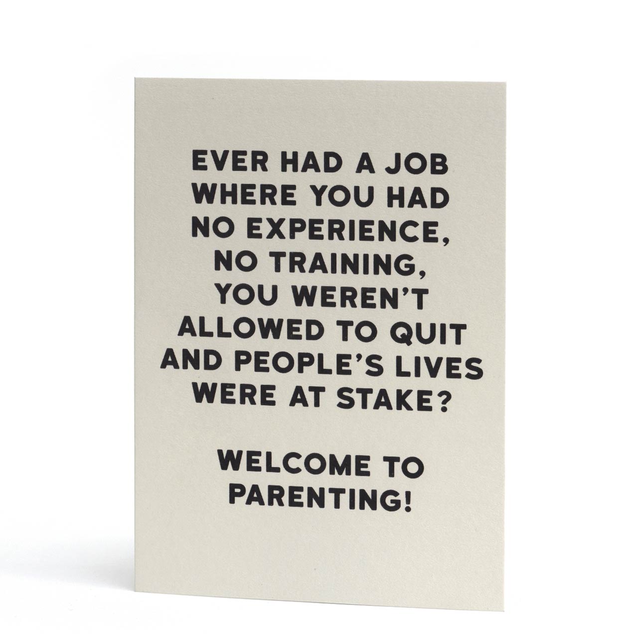 Parenting Job Greeting Card