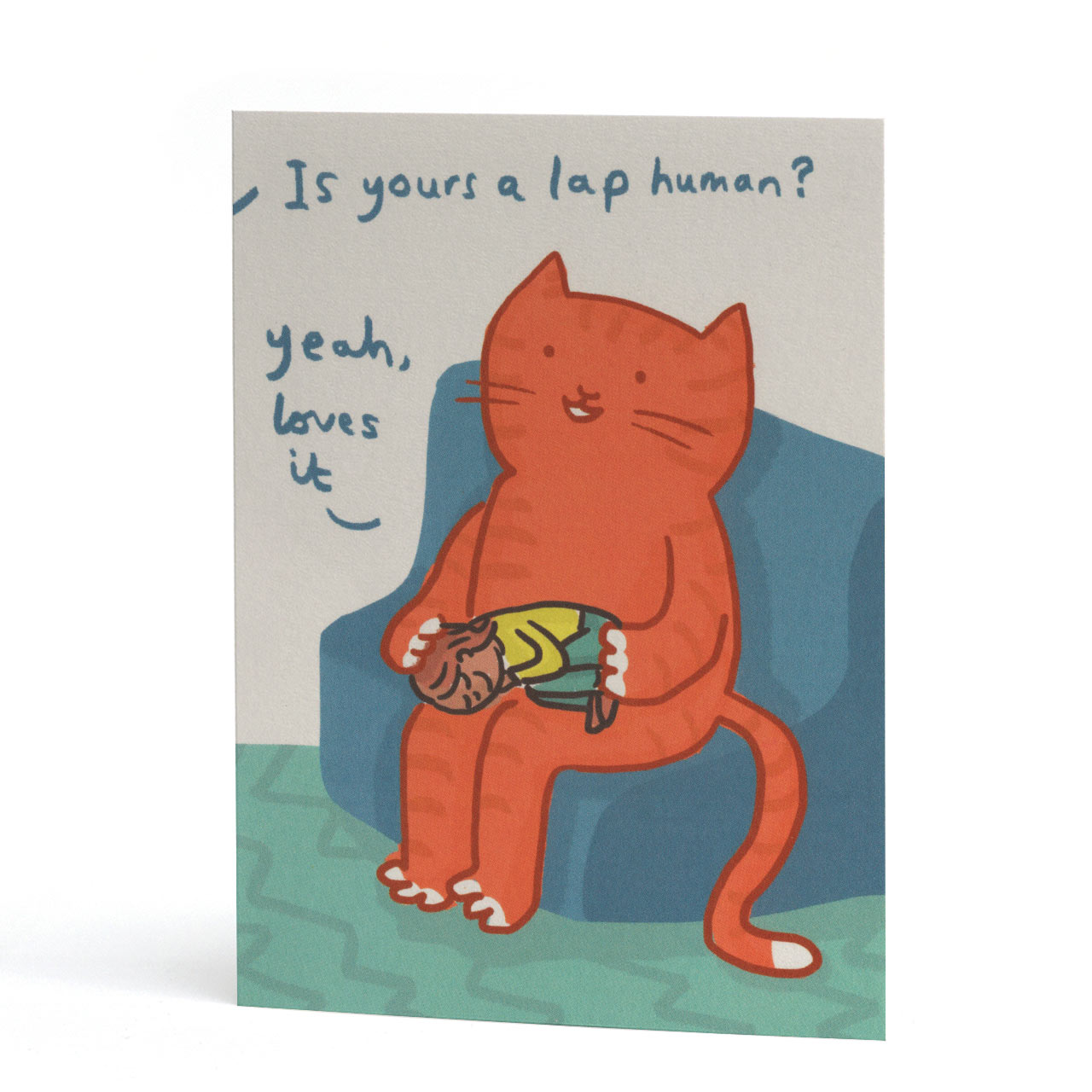 Lap Human Greeting Card