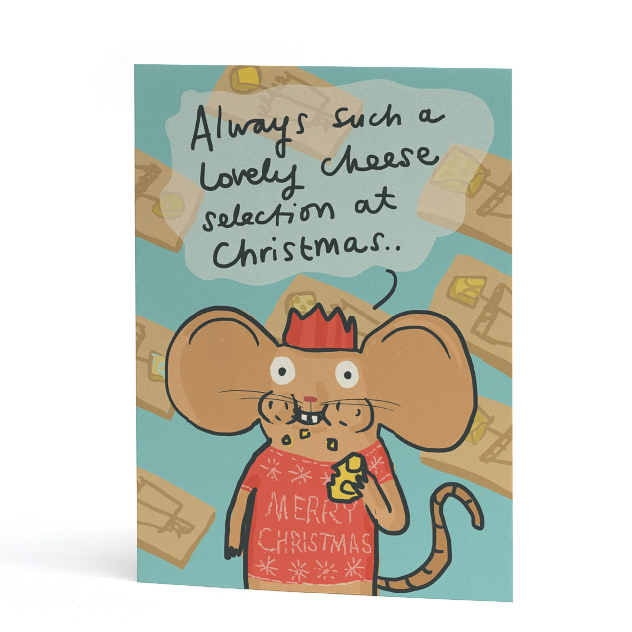 Lovely Cheese Selection Christmas Card