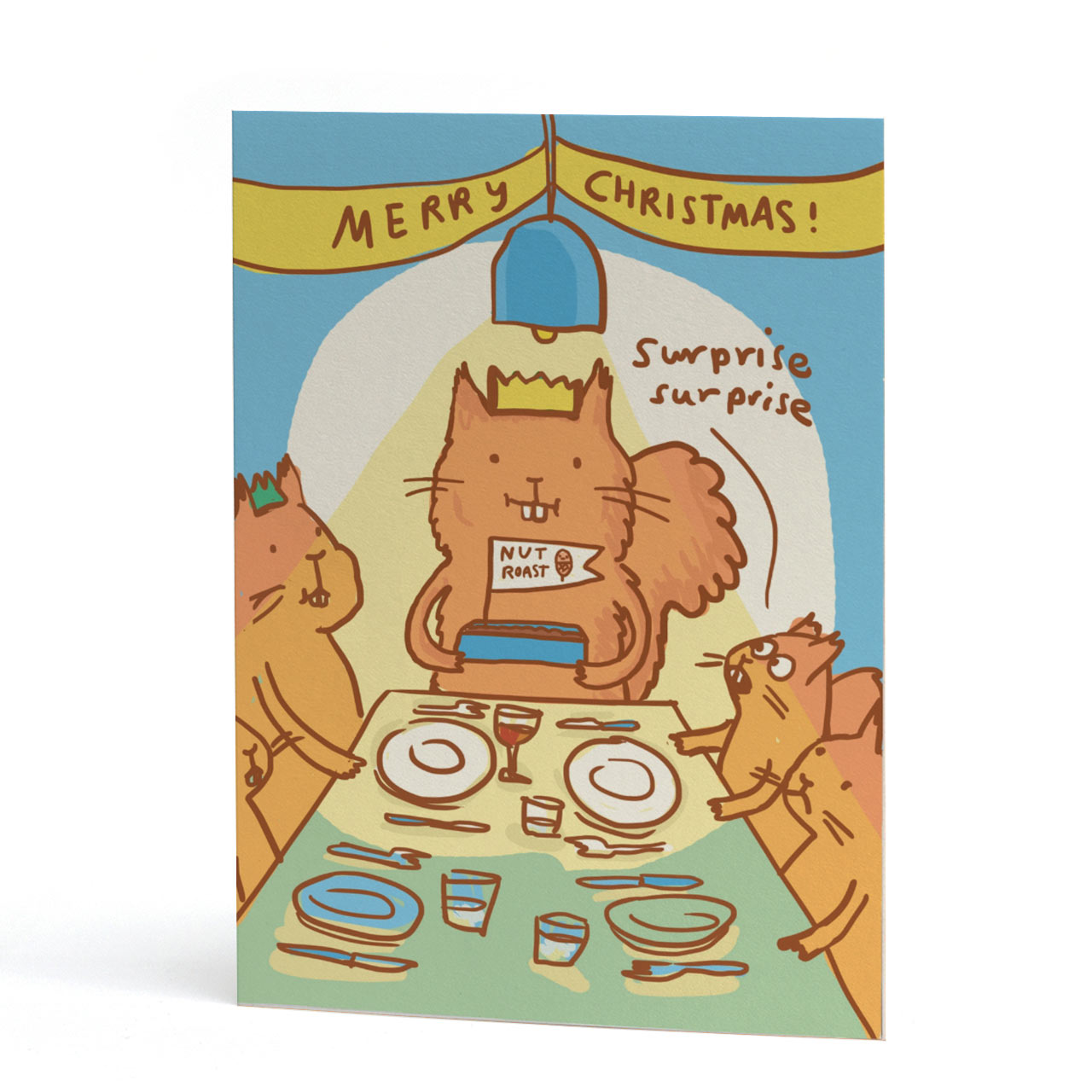 Nut Roast Christmas Card