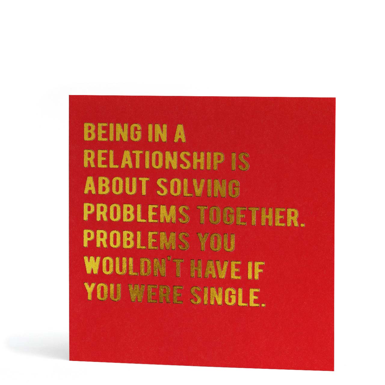Single vs Relationship Greeting Card