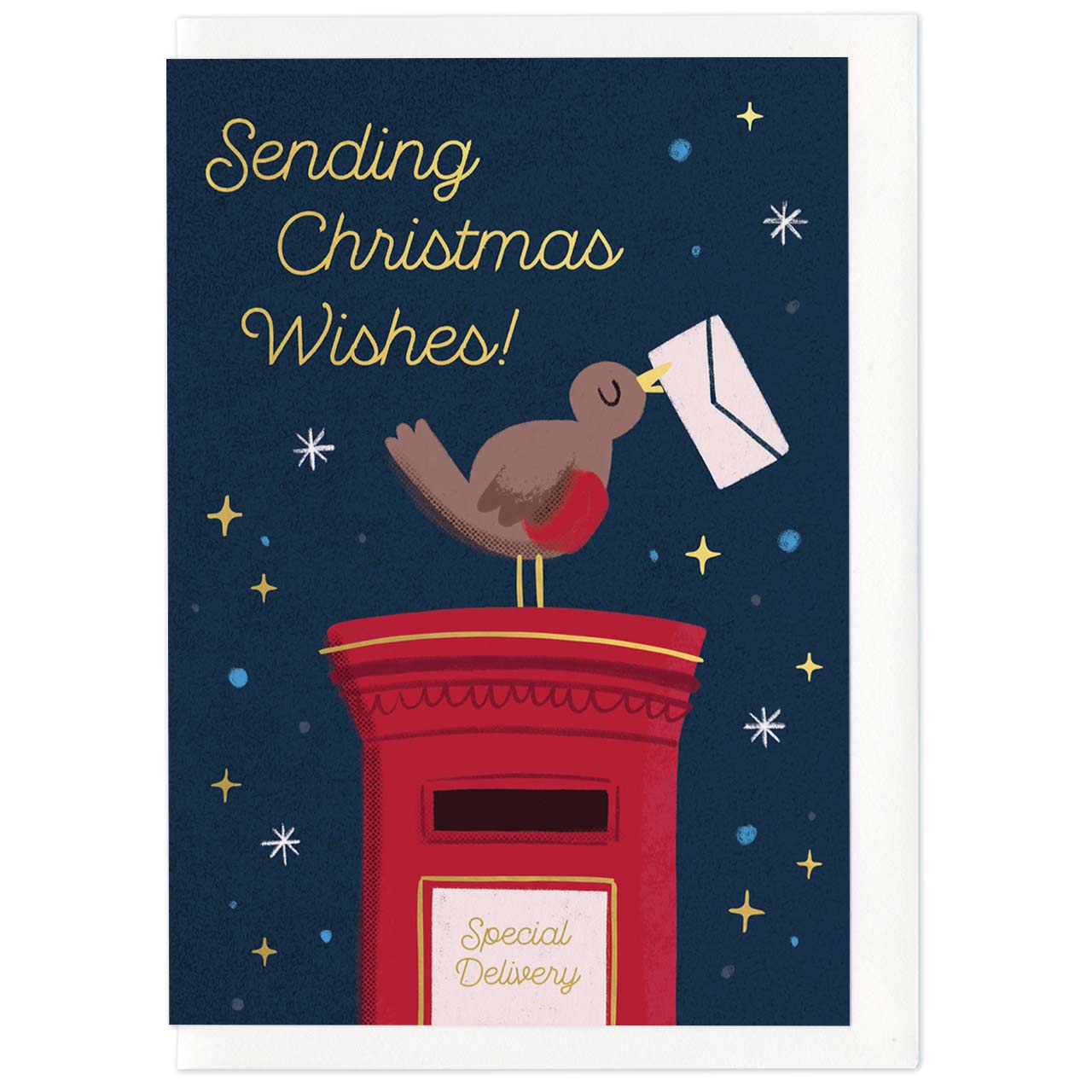 Christmas Post Gold Foil Christmas Card