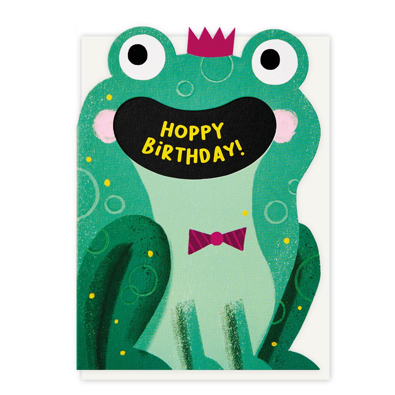 Hoppy Birthday Die Cut Frog Card