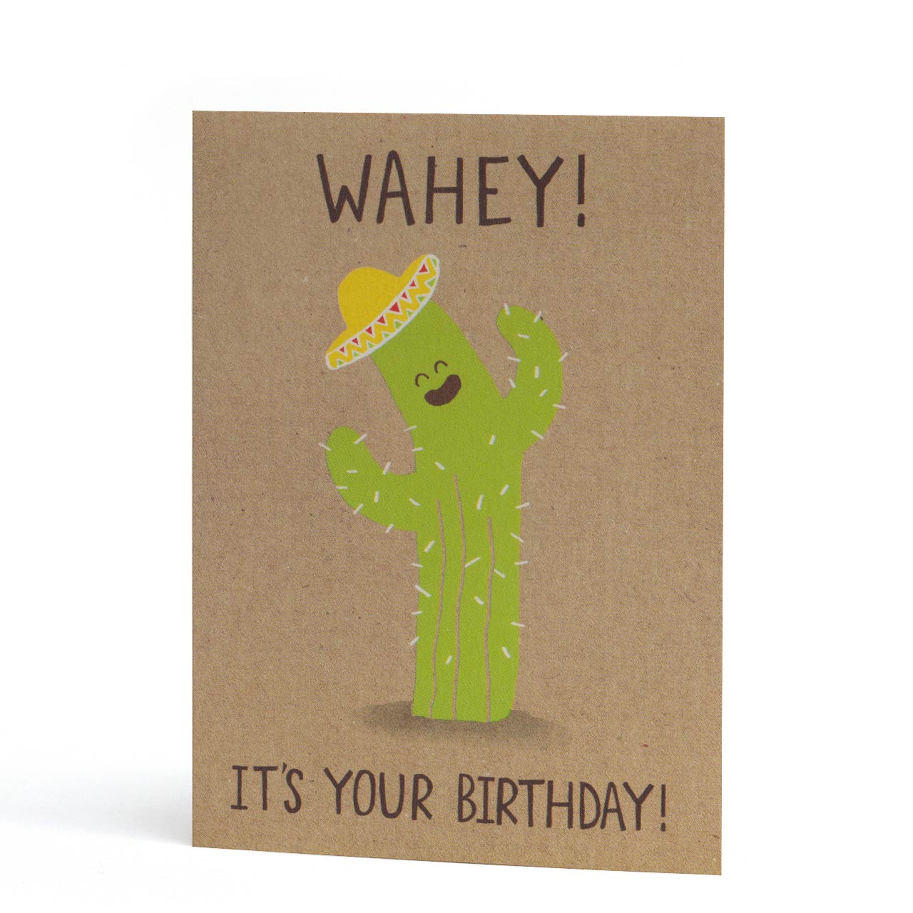 Wahey Cactus Birthday Card