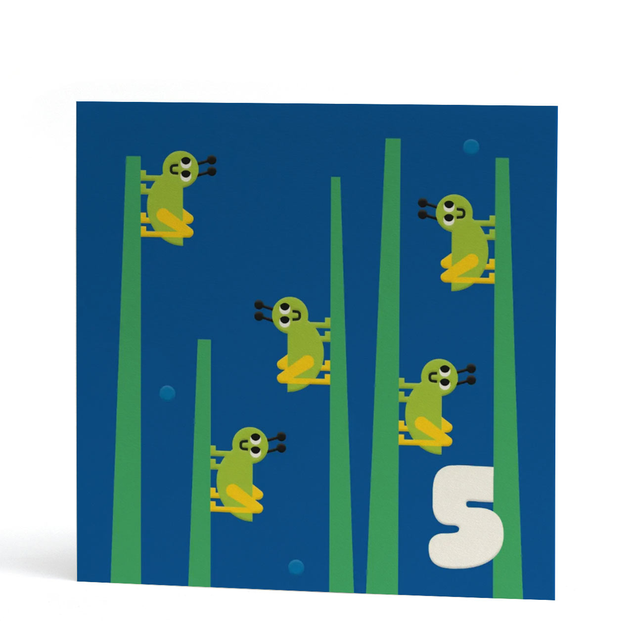 Fifth Birthday Grasshoppers Card