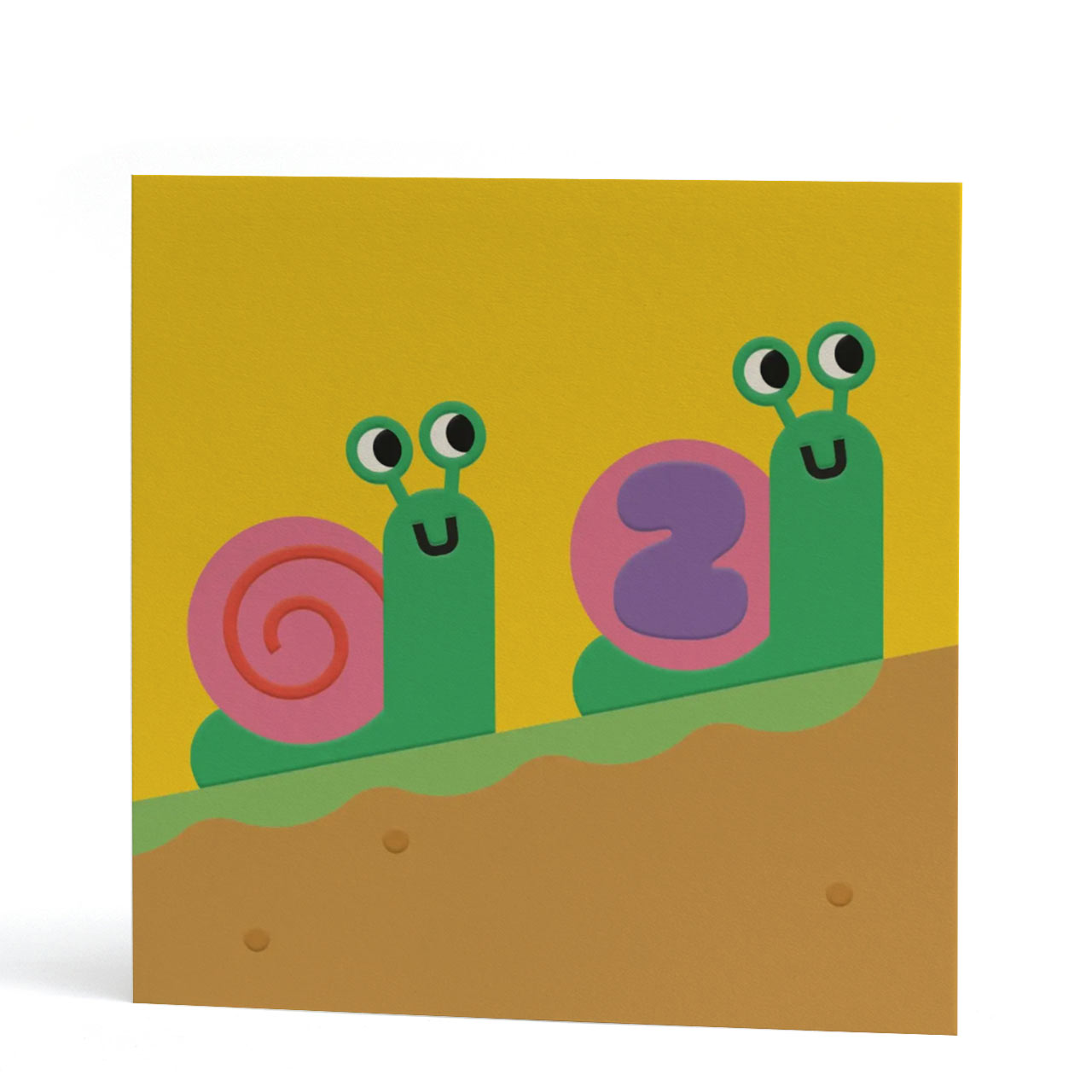 Second Birthday Snails Card