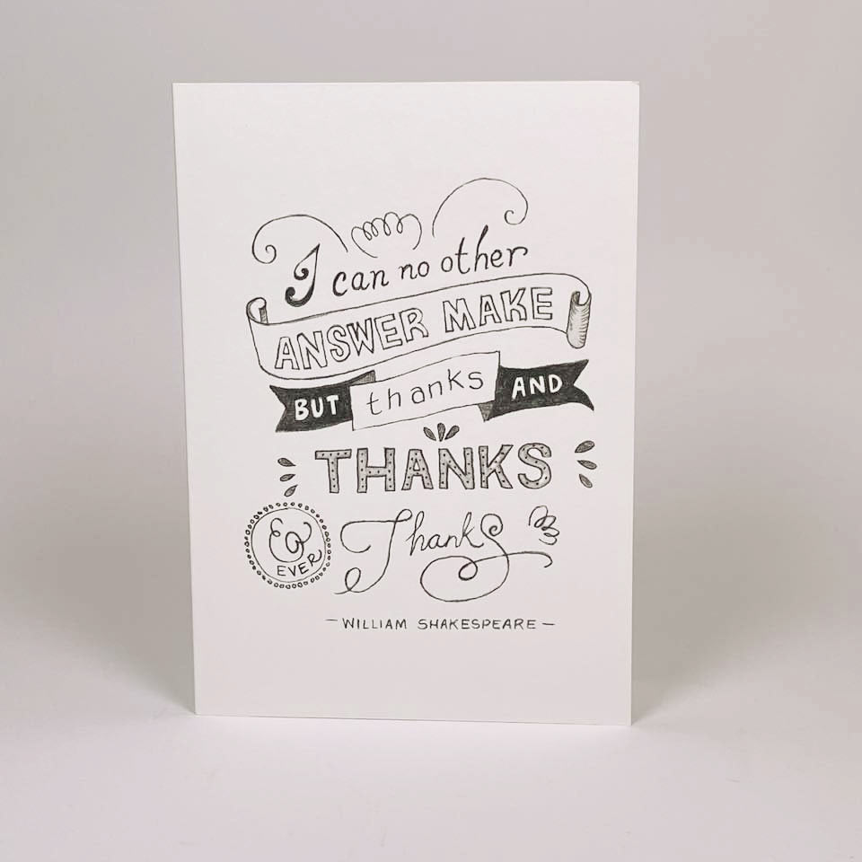 Thanks and Ever Thanks Card - SUPER SECONDS