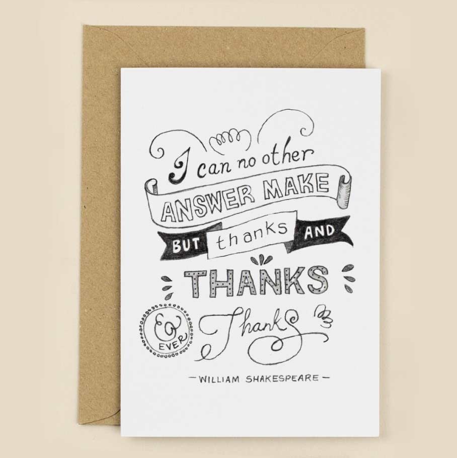 Thanks and Ever Thanks Card - SUPER SECONDS