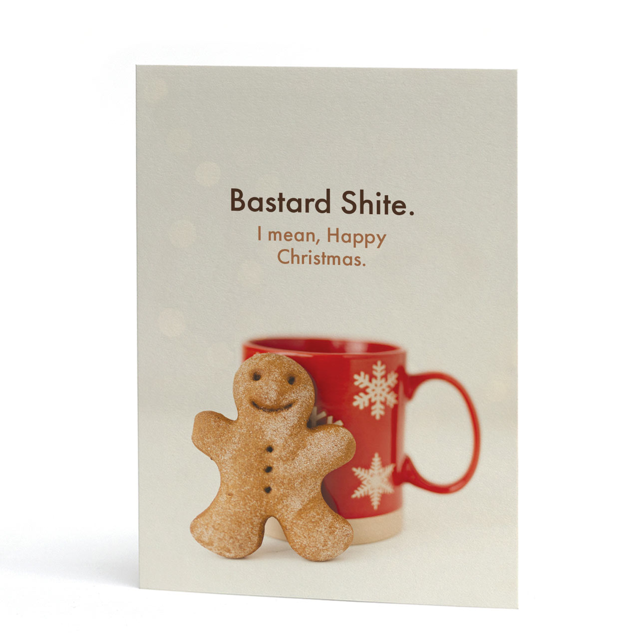 Bastard Shite Christmas Card