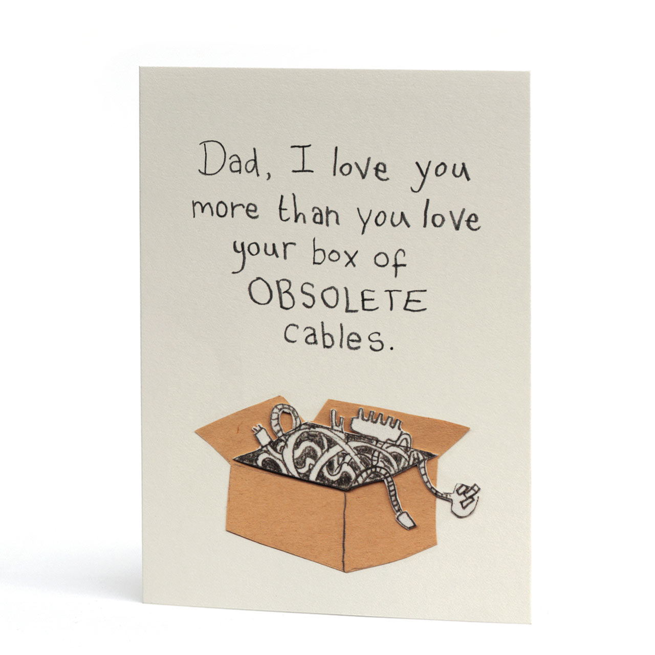 Dad Obsolete Cables Card