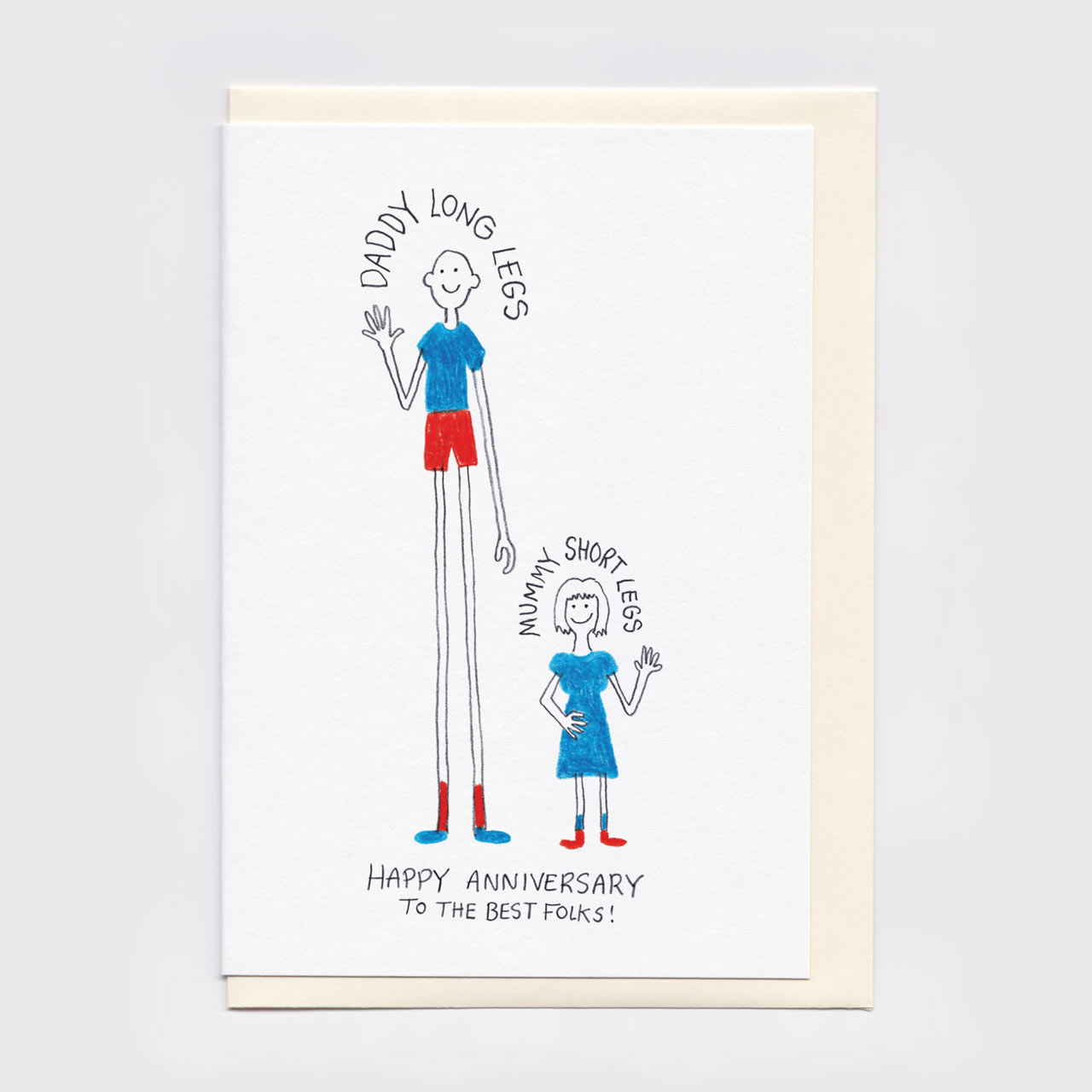 The Best Folks Anniversary Card