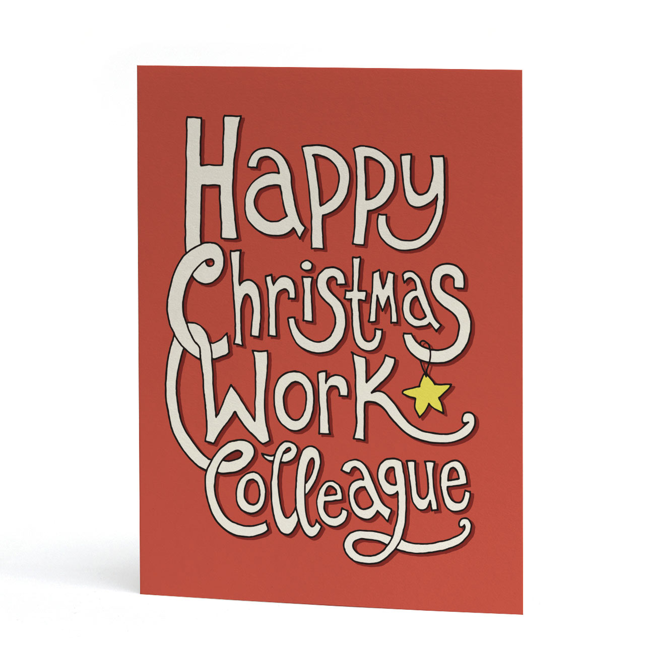 Happy Christmas Work Colleague Card
