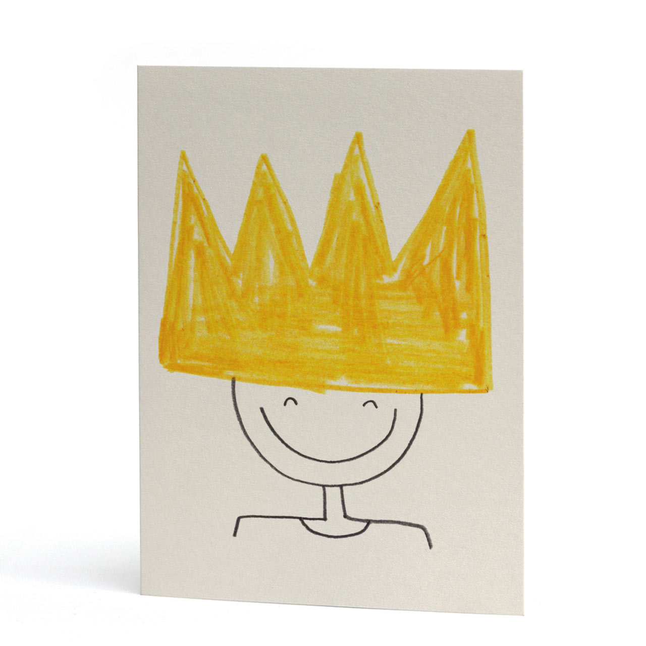 Happy Face Crown Card