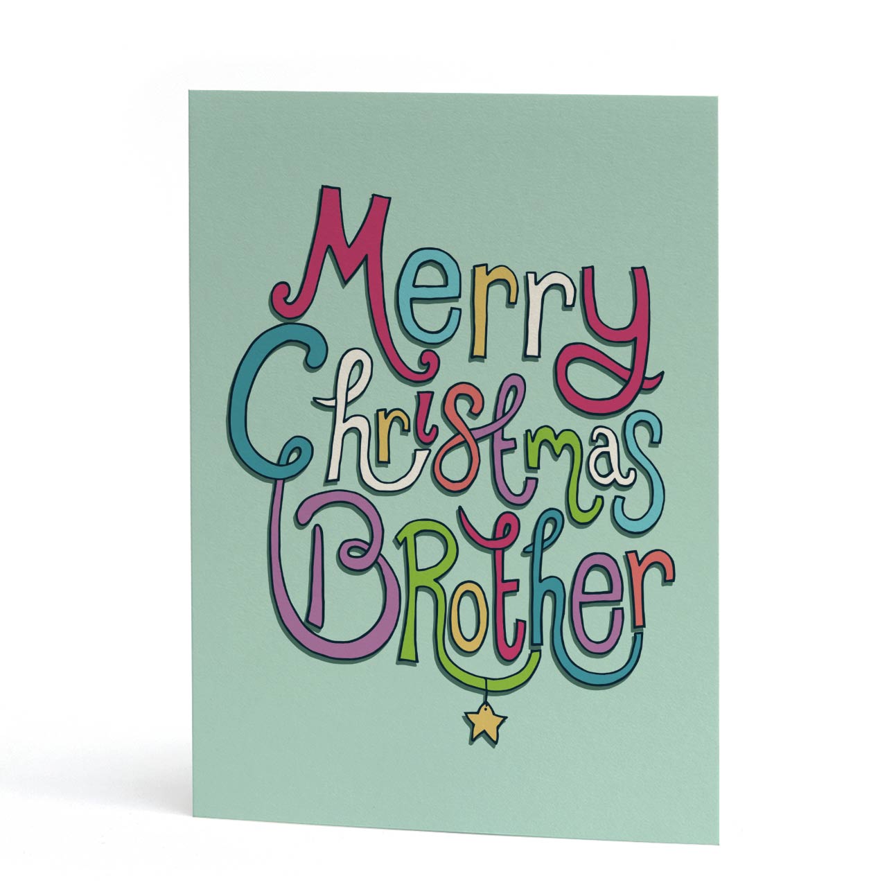 Brother Merry Christmas Multicoloured Card