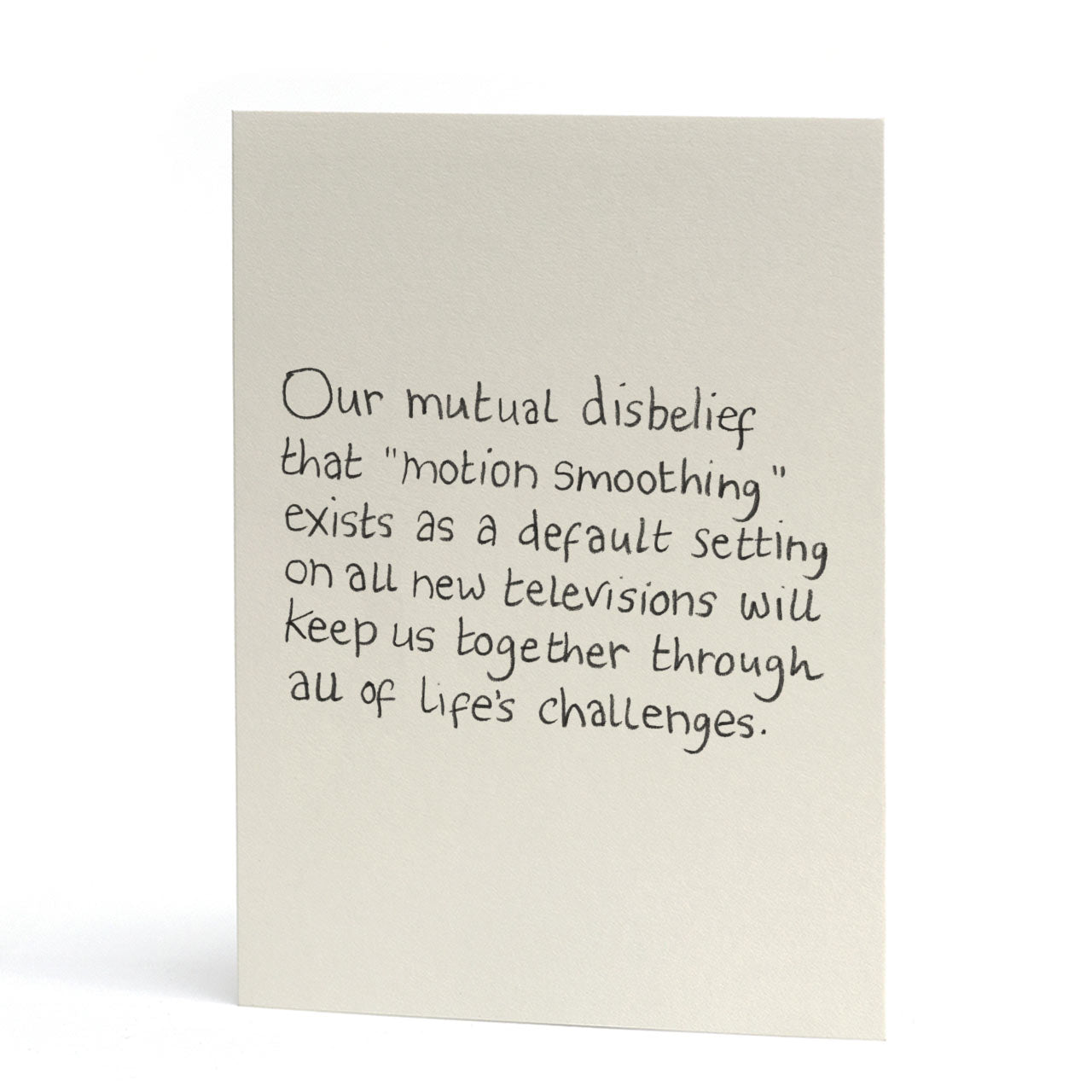 Motion Smoothing Love Card