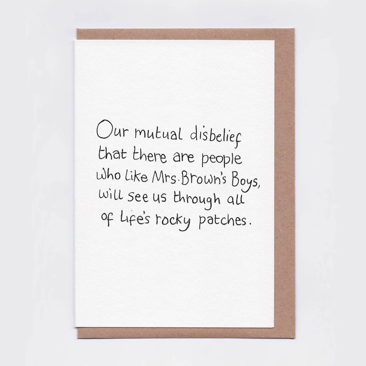 Mutual Disbelief Greeting Card