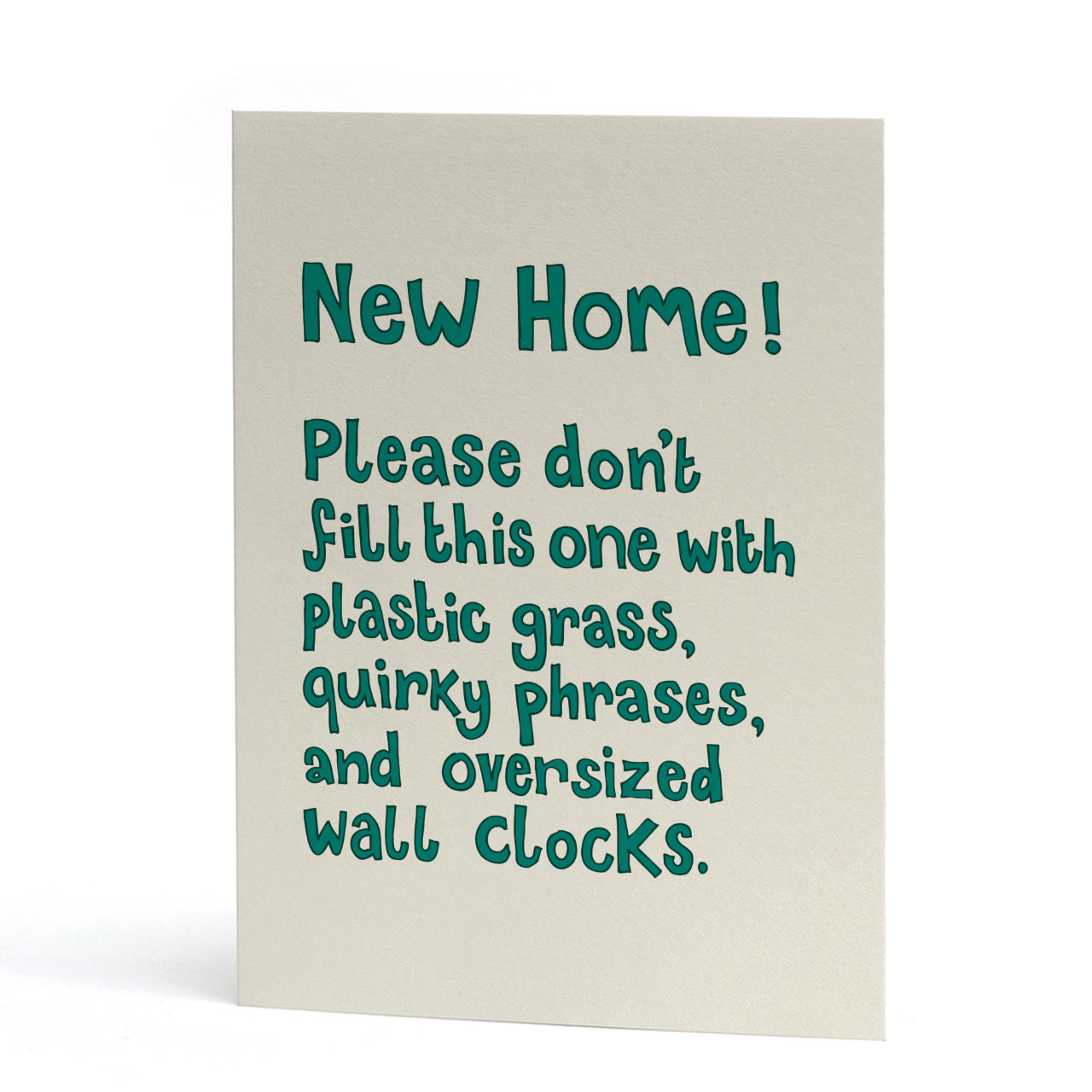 Oversized Wall Clocks New Home Card