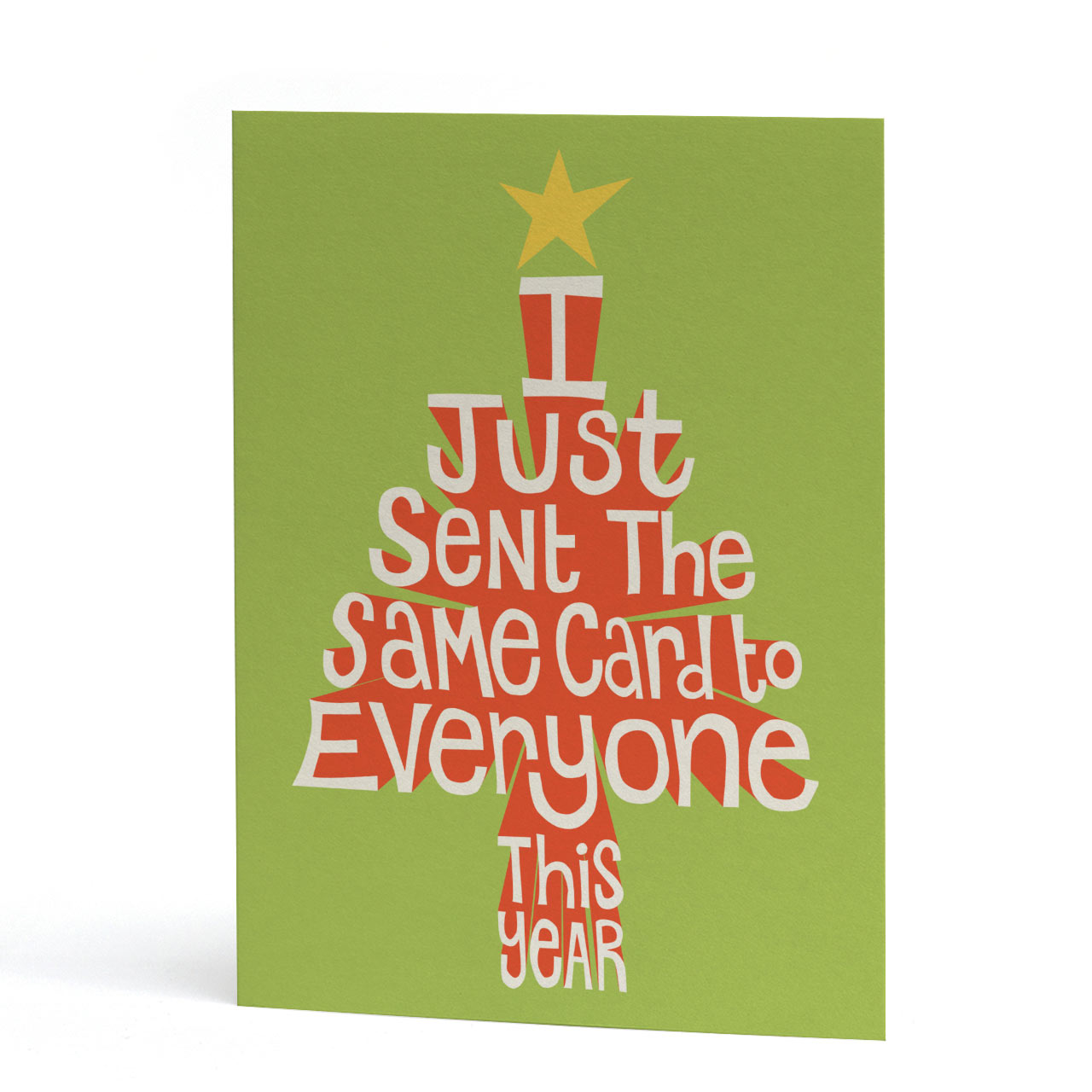 Same Card to Everyone Christmas Card
