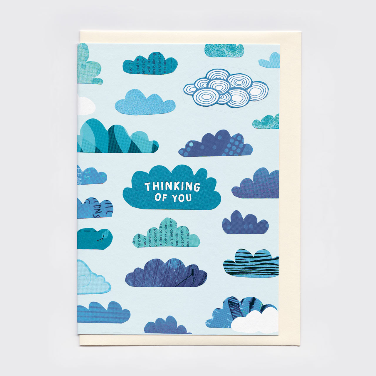 Thinking of You Clouds Card