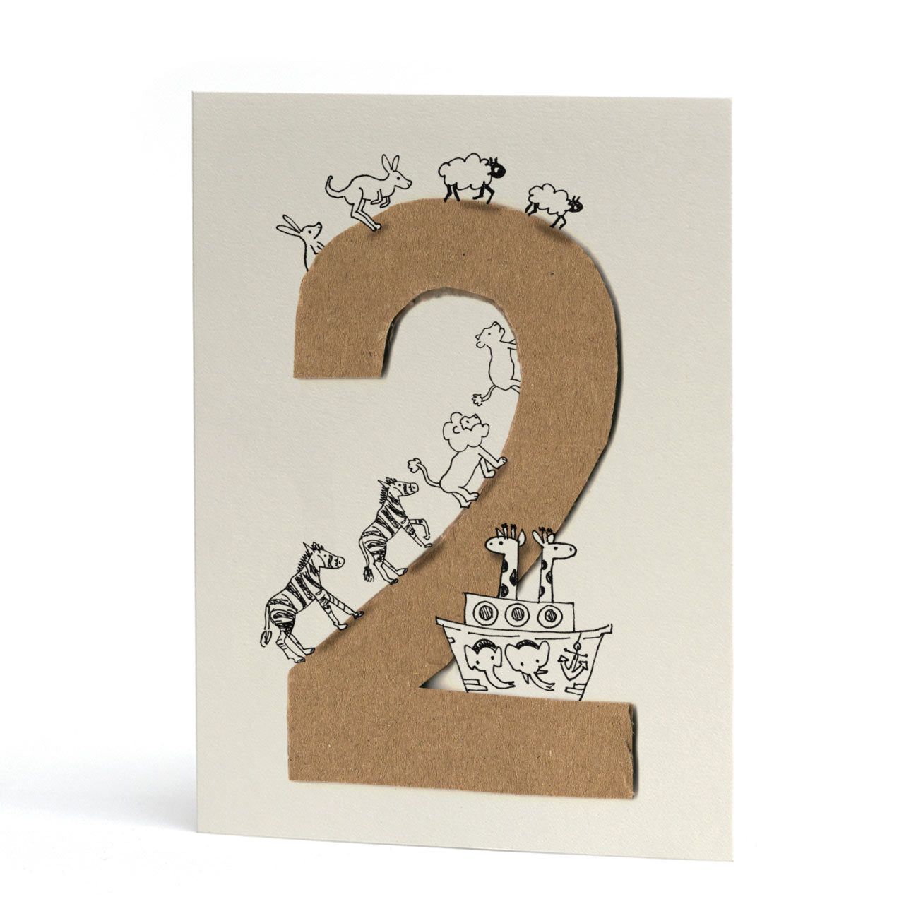 Age Two by Two Birthday Card