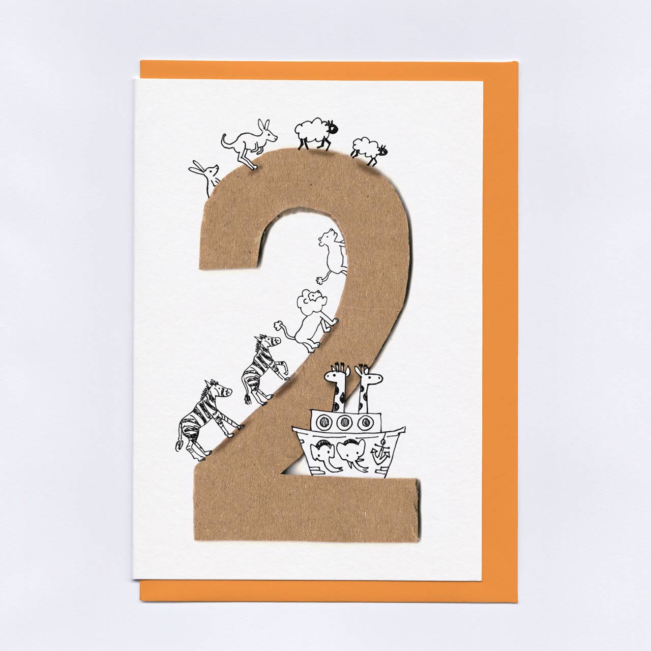 Age Two by Two Birthday Card