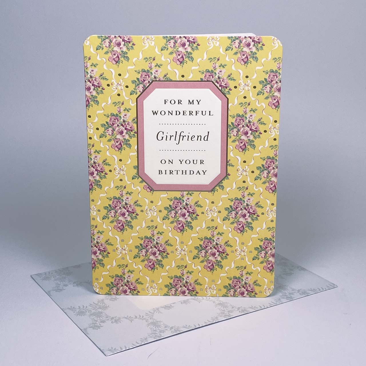 Wonderful Girlfriend Birthday Foil Embossed Card - SAMPLES SALE